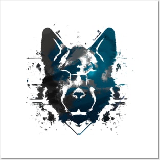 Picard Picardy Sheepdog Stencil Posters and Art